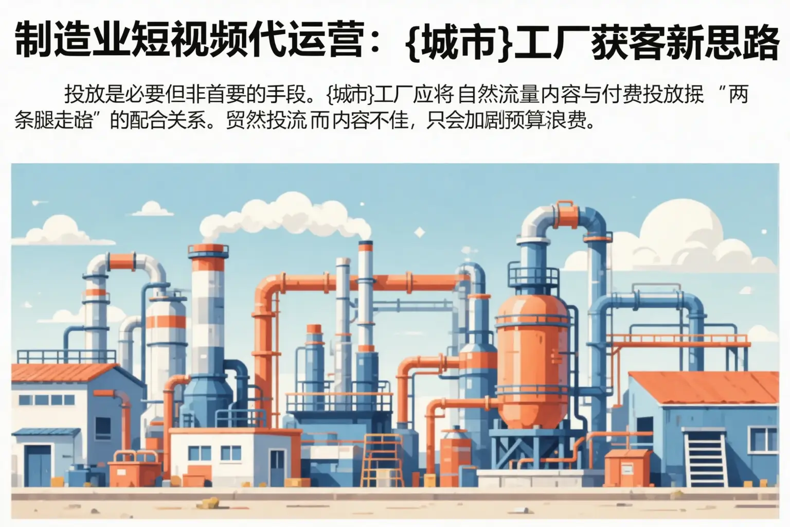 制造业短视频代运营：淄博工厂获客新思路