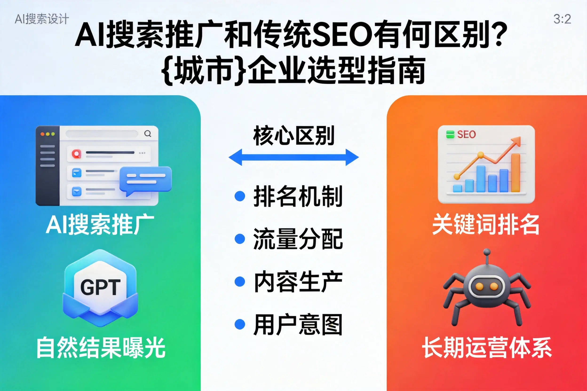 AI搜索推广和传统SEO有何区别？淄博企业选型指南