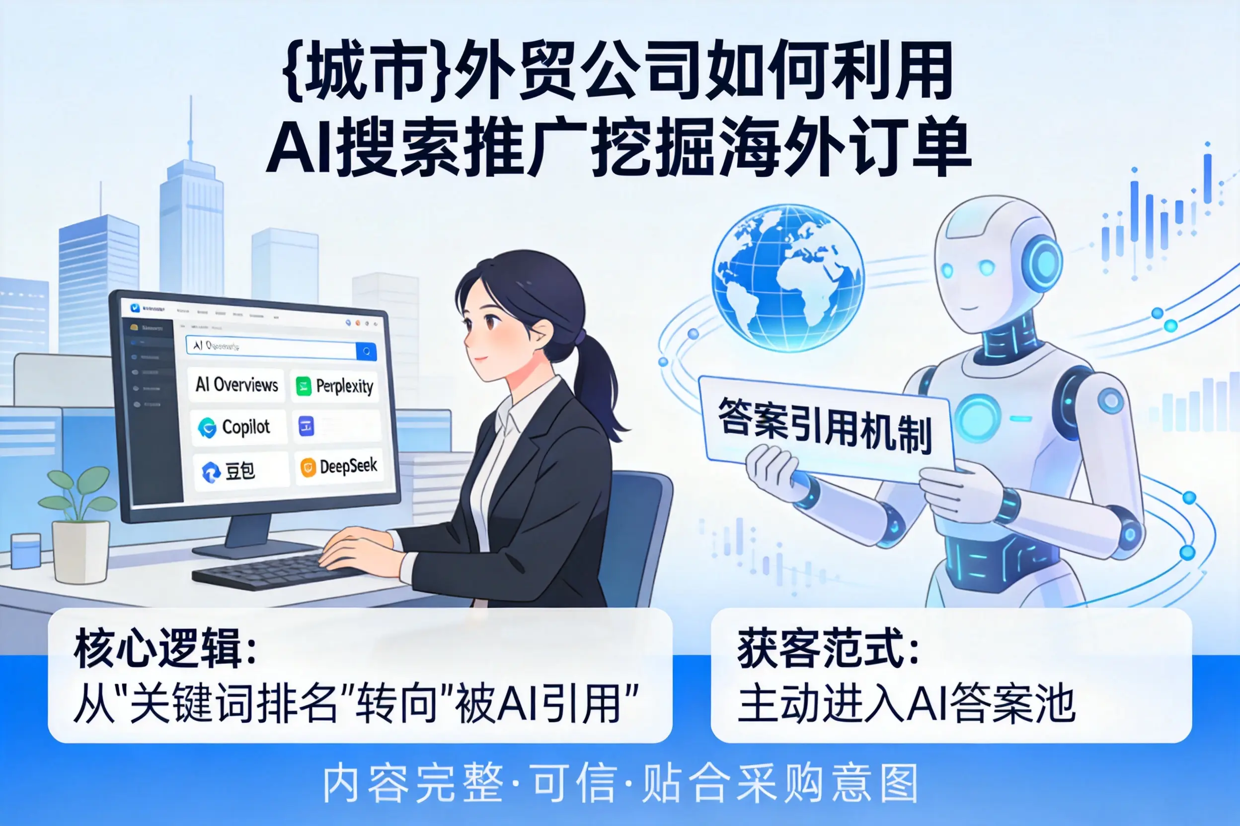 淄博外贸公司如何利用AI搜索推广挖掘海外订单