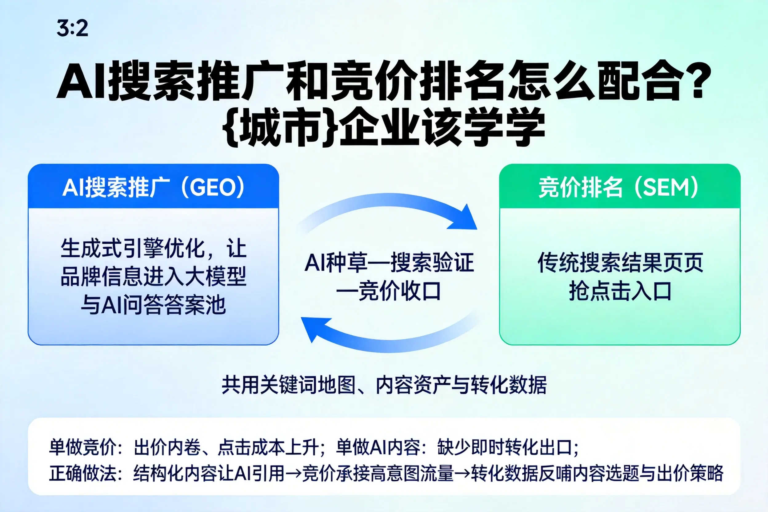 AI搜索推广和竞价排名怎么配合？淄博企业该学学