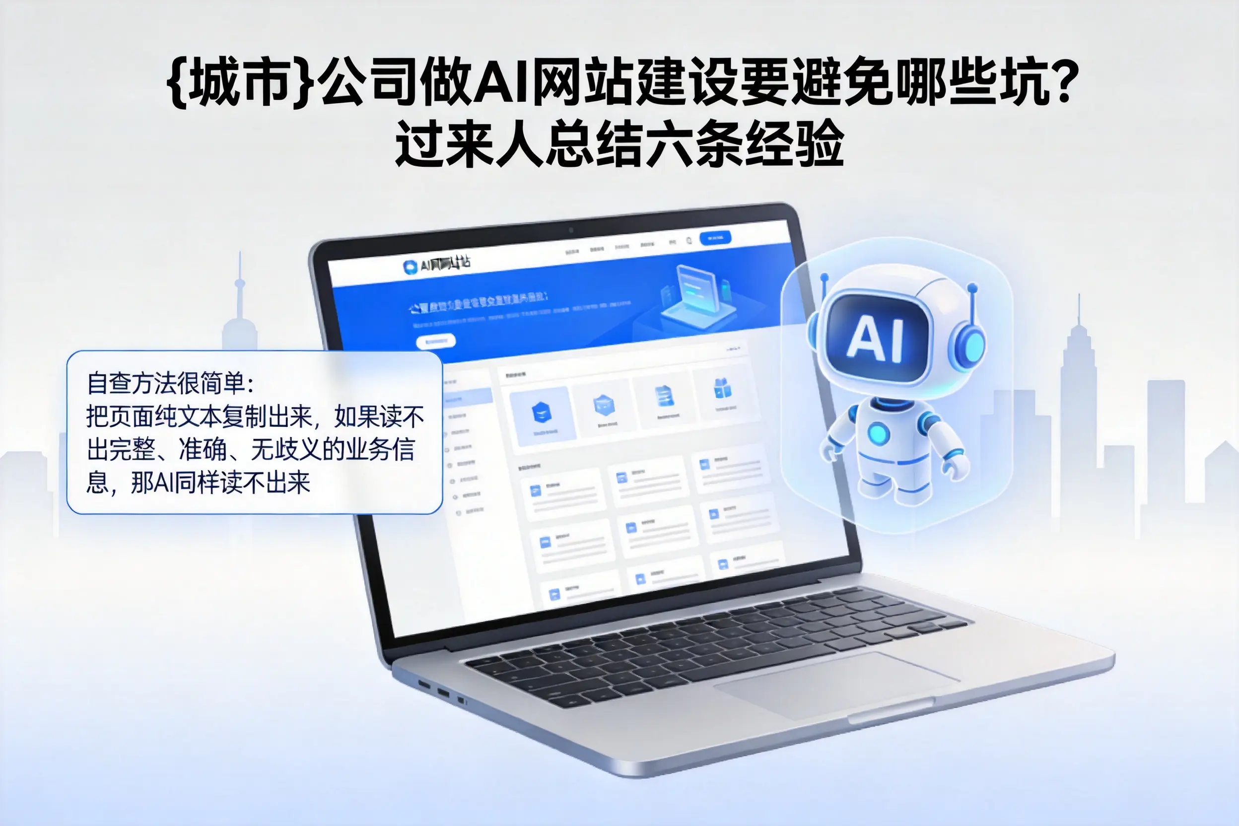 淄博公司做AI网站建设要避免哪些坑？过来人总结六条经验