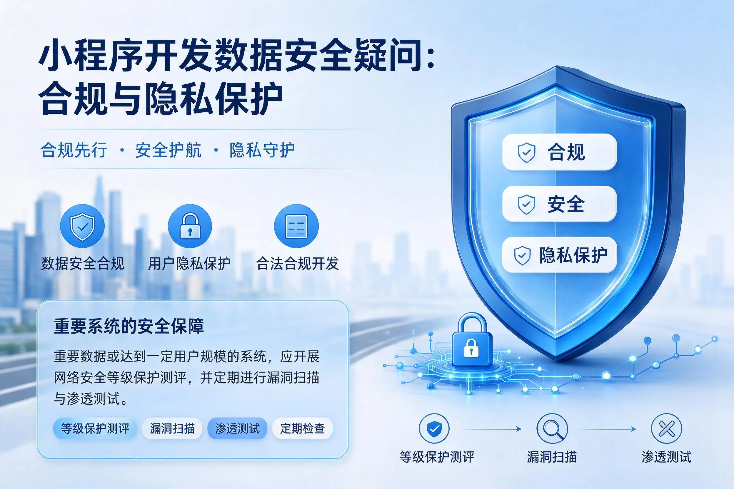 淄博小程序开发数据安全疑问:合规与隐私保护
