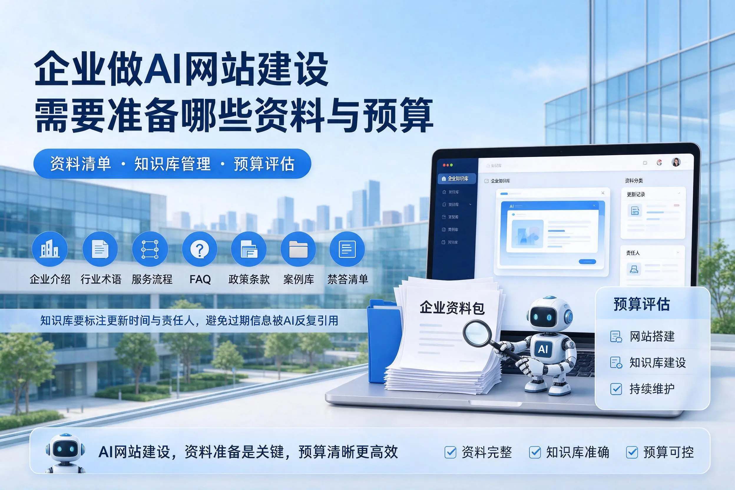 淄博企业做AI网站建设需要准备哪些资料与预算