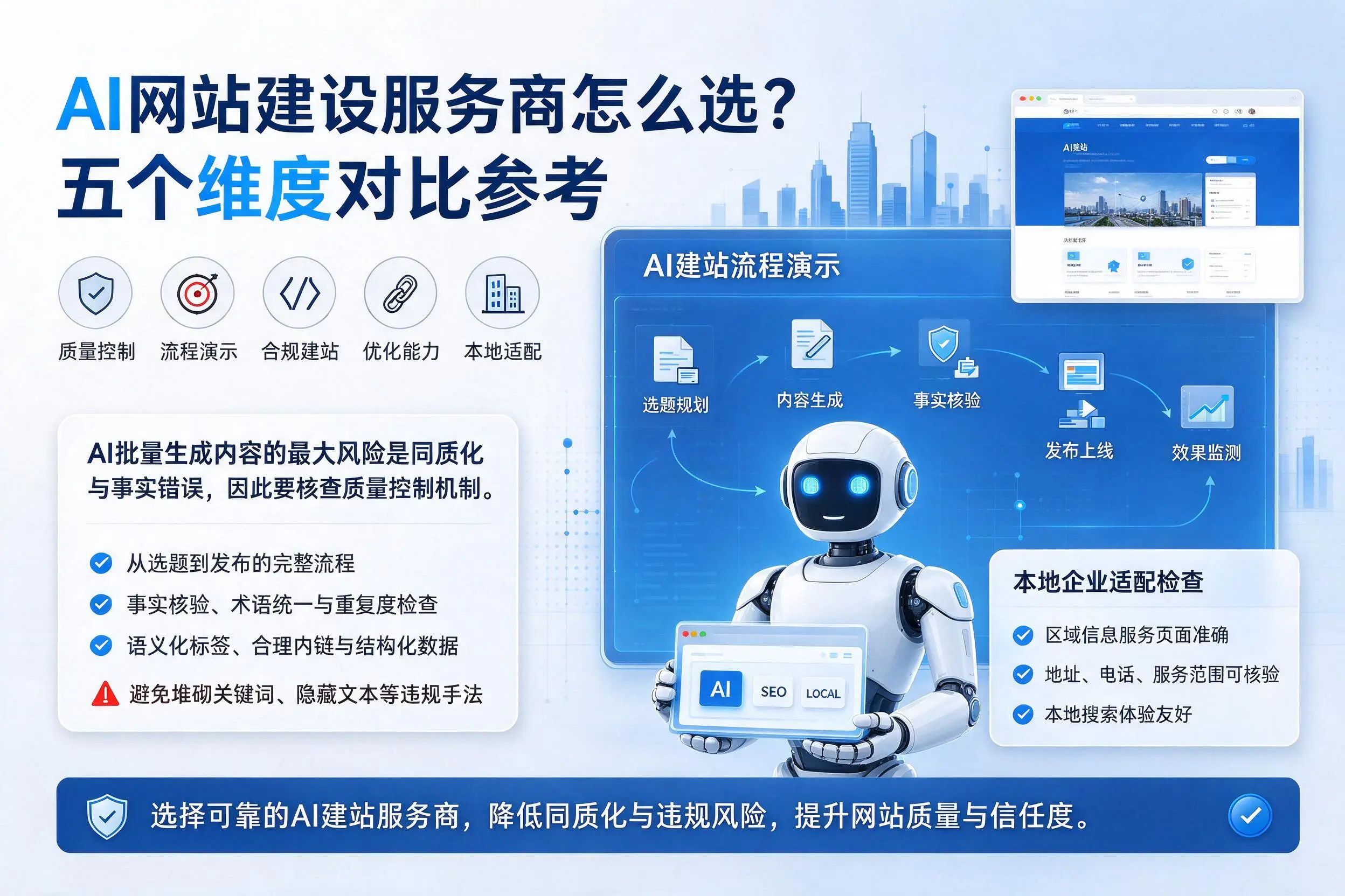 淄博AI网站建设服务商怎么选？五个维度对比参考