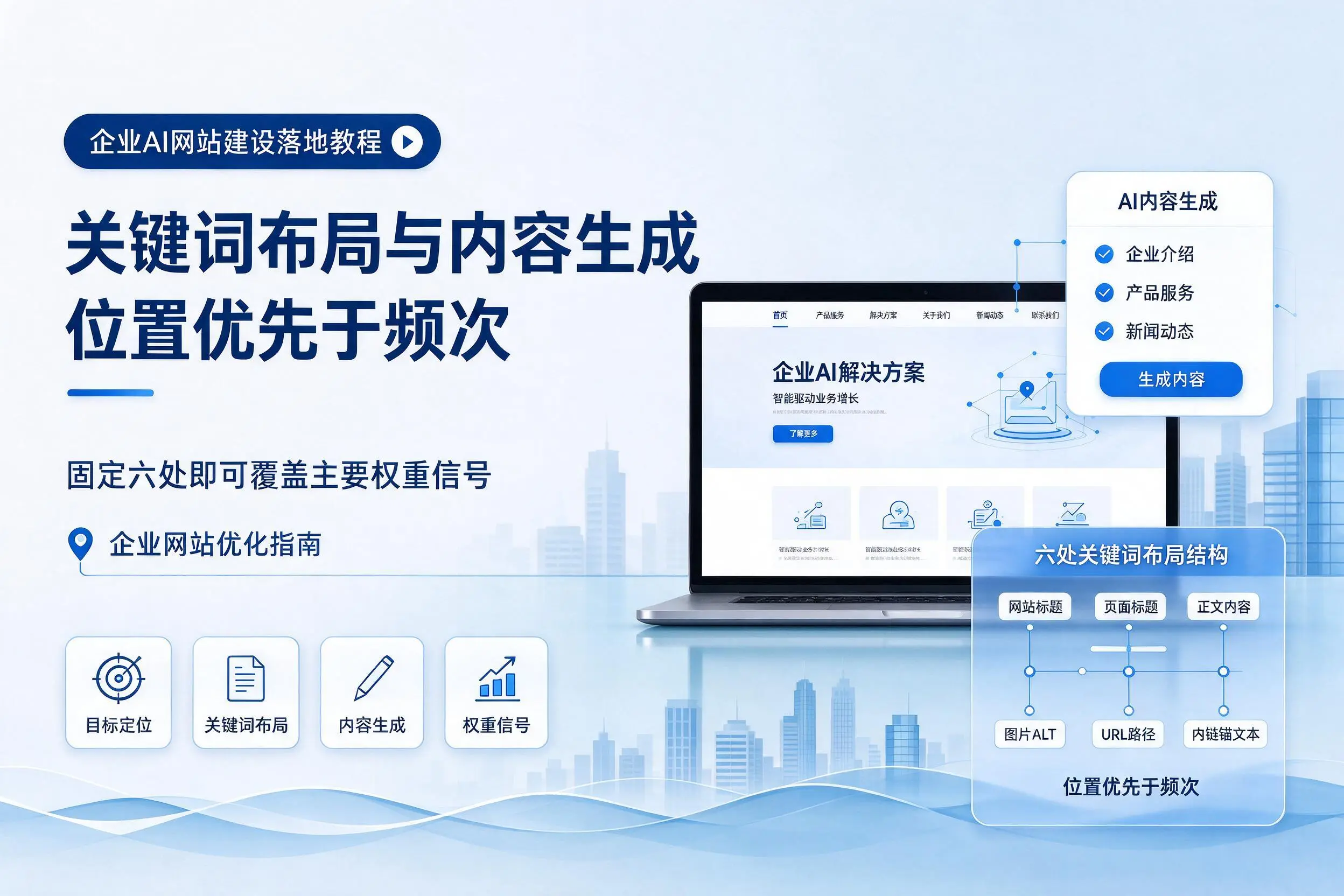 淄博企业AI网站建设落地教程：关键词布局与内容生成